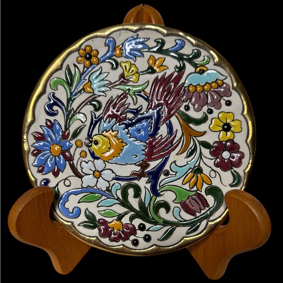 Sevilla Other - Vintage Ceramic Sevilla Floral Bird Decorative Wall Plate. (D)